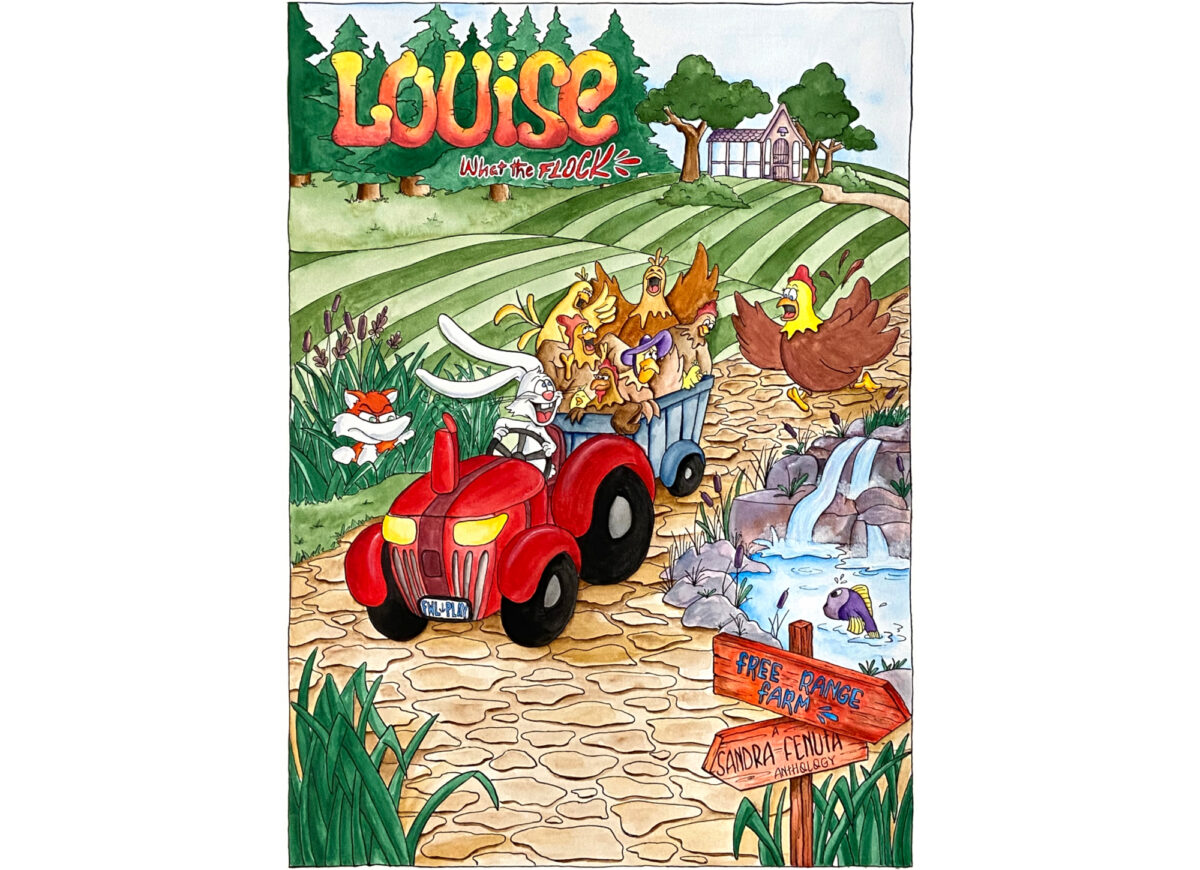 Cartooning 3 student work - comic anthology cover