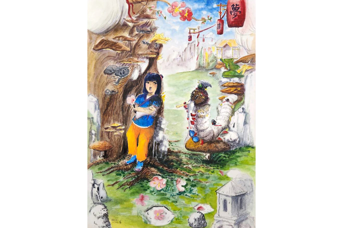 Children's book illustration for Alice's Adventures in Wonderland