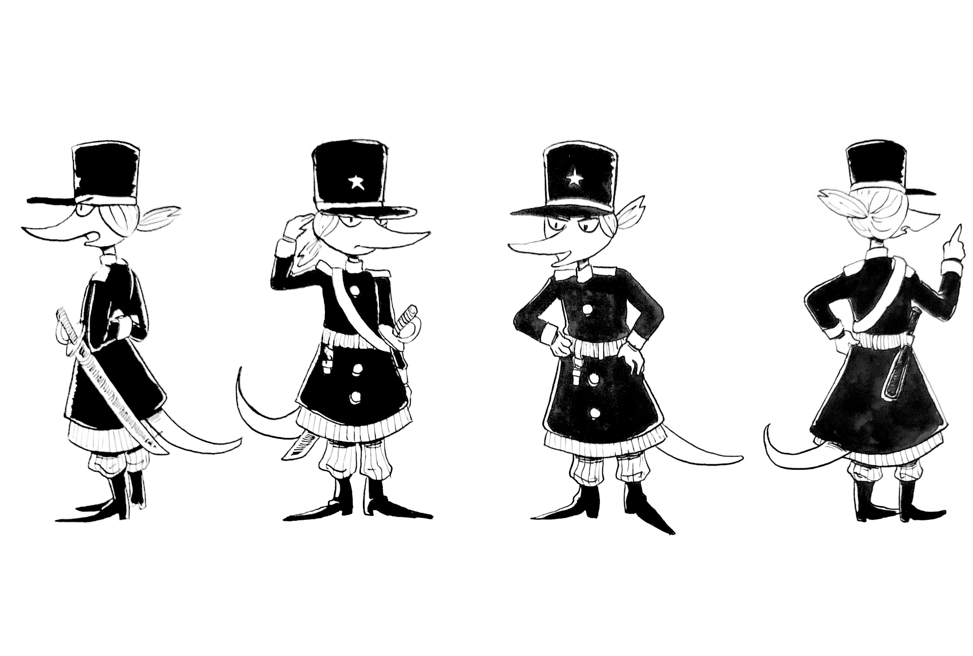 Character design drawings